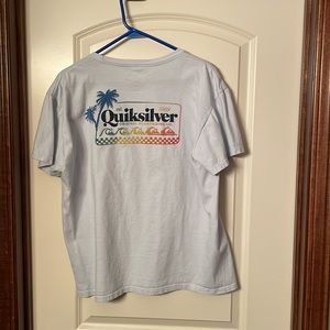 Quicksilver Tee - Short Sleeve, L, Light Blue, New without tags